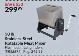 Princess Auto 50 lb Stainless-Steel Rotatable Meat Mixer offer