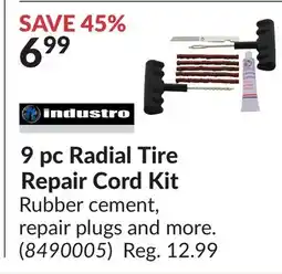 Princess Auto 9 pc Radial Tire Repair Cord Ki offer