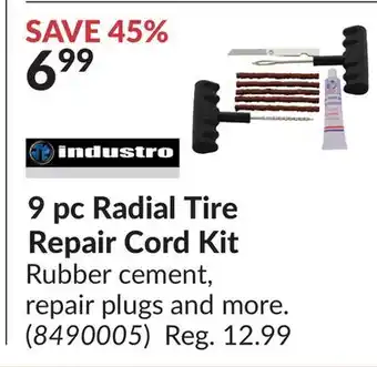 Princess Auto 9 pc Radial Tire Repair Cord Ki offer