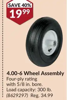 Princess Auto 4.00-6 Wheel Assembly offer