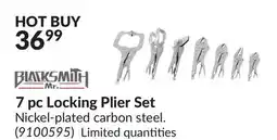 Princess Auto 7 pc Locking Plier Set offer