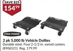 Princess Auto 2 pk 5,000 lb Vehicle Dollies offer