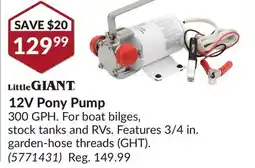 Princess Auto 12V Pony Pump offer