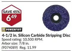 Princess Auto 4-1/2 in. Silicon Carbide Stripping Disc offer