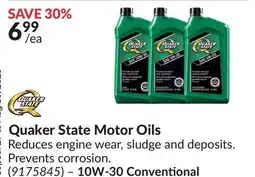Princess Auto Quaker State Motor Oils 10W-30 Conventional offer