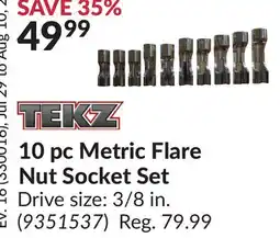Princess Auto 10 pc Metric Flare Nut Socket Set offer