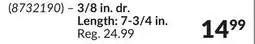 Princess Auto 3/8 in. dr. Length: 7-3/4 in. Offset Composite Ratchets offer