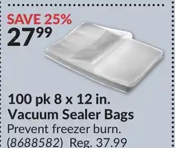 Princess Auto 100 pk 8 x 12 in. Vacuum Sealer Bags offer