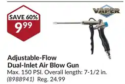 Princess Auto Adjustable-Flow Dual-Inlet Air Blow Gun offer