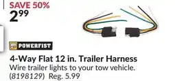 Princess Auto 4-Way Flat 12 in. Trailer Harness offer