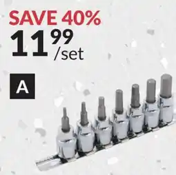 Princess Auto 7 pc 3/8 in. dr Hex Bit Socket Sets offer
