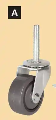 Princess Auto 3 in. Precision-Bearing Threaded-Stem Casters offer