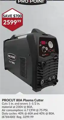 Princess Auto PROCUT 80A Plasma Cutter offer