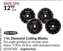 Princess Auto 7 in. Diamond Cutting Blades offer