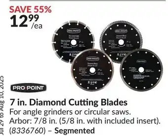 Princess Auto 7 in. Diamond Cutting Blades offer