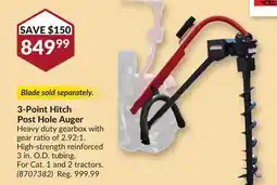 Princess Auto 3-Point Hitch Post Hole Auger offer