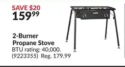 Princess Auto 2-Burner Propane Stove offer