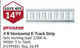 Princess Auto 4 ftHorizontal E-Track Strip offer