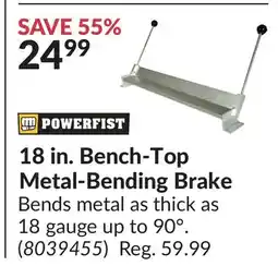 Princess Auto 18 in. Bench-Top Metal-Bending Brake offer