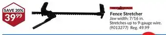 Princess Auto Fence Stretcher offer