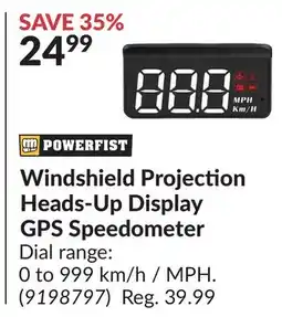 Princess Auto Windshield Projection Heads-Up Display GPS Speedometer offer
