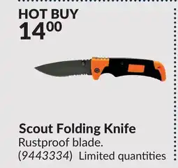 Princess Auto Scout Folding Knife offer