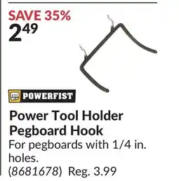 Princess Auto Power Tool Holder Pegboard Hook offer