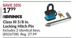 Princess Auto Class III 5/8 in. Locking Hitch Pin offer