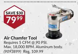 Princess Auto Air Chamfer Tool offer