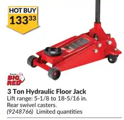 Princess Auto 3 Ton Hydraulic Floor Jack offer