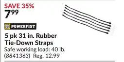 Princess Auto 5 pk 31 in. Rubber Tie-Down Straps offer