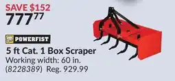 Princess Auto 5 ft Cat. 1 Box Scraper offer