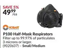 Princess Auto Small/Medium P100 Half-Mask Respirators offer