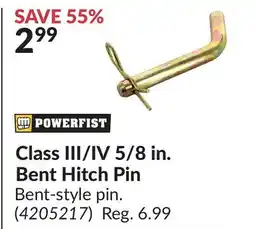 Princess Auto Class III/IV 5/8 in. Bent Hitch Pin offer