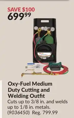 Princess Auto Oxy-Fuel Medium Duty Cutting and Welding Outfit offer