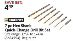 Princess Auto 7 pc Hex Shank Quick-Change Drill Bit Set offer