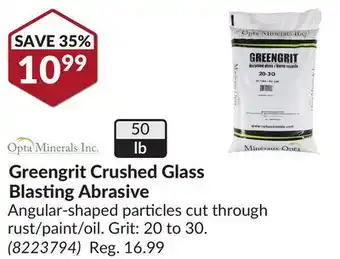 Princess Auto Greengrit Crushed Glass Blasting Abrasive offer