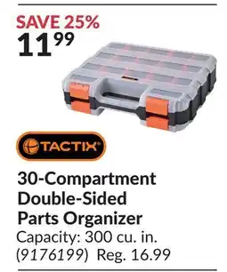 Princess Auto 30-Compartment Double-Sided Parts Organizer offer