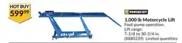 Princess Auto 1,000 lb Motorcycle Lift offer
