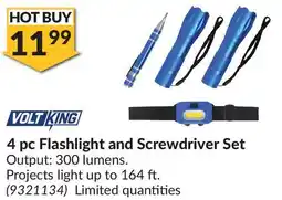 Princess Auto 4 pc Flashlight and Screwdriver Set offer