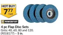 Princess Auto 5 in. 4 pc Flap Disc Sets offer