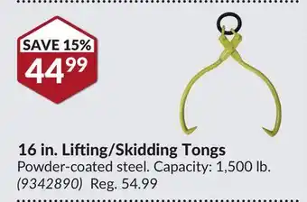 Princess Auto 16 in. Lifting/Skidding Tongs offer