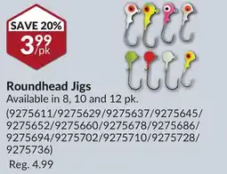 Princess Auto Roundhead Jigs offer