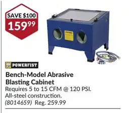 Princess Auto Bench-Model Abrasive Blasting Cabinet offer