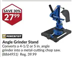 Princess Auto Angle Grinder Stand offer