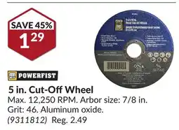 Princess Auto 5 in. Cut-OffWheel offer