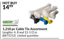Princess Auto 1,210 pc Cable Tie Assortment offer