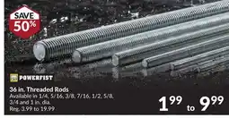 Princess Auto 36 in. Threaded Rods offer