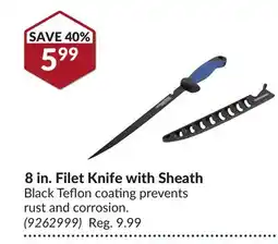 Princess Auto 8 in. Filet Knife with Sheath offer