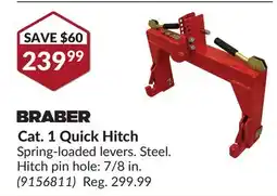 Princess Auto Cat. 1 Quick Hitch offer